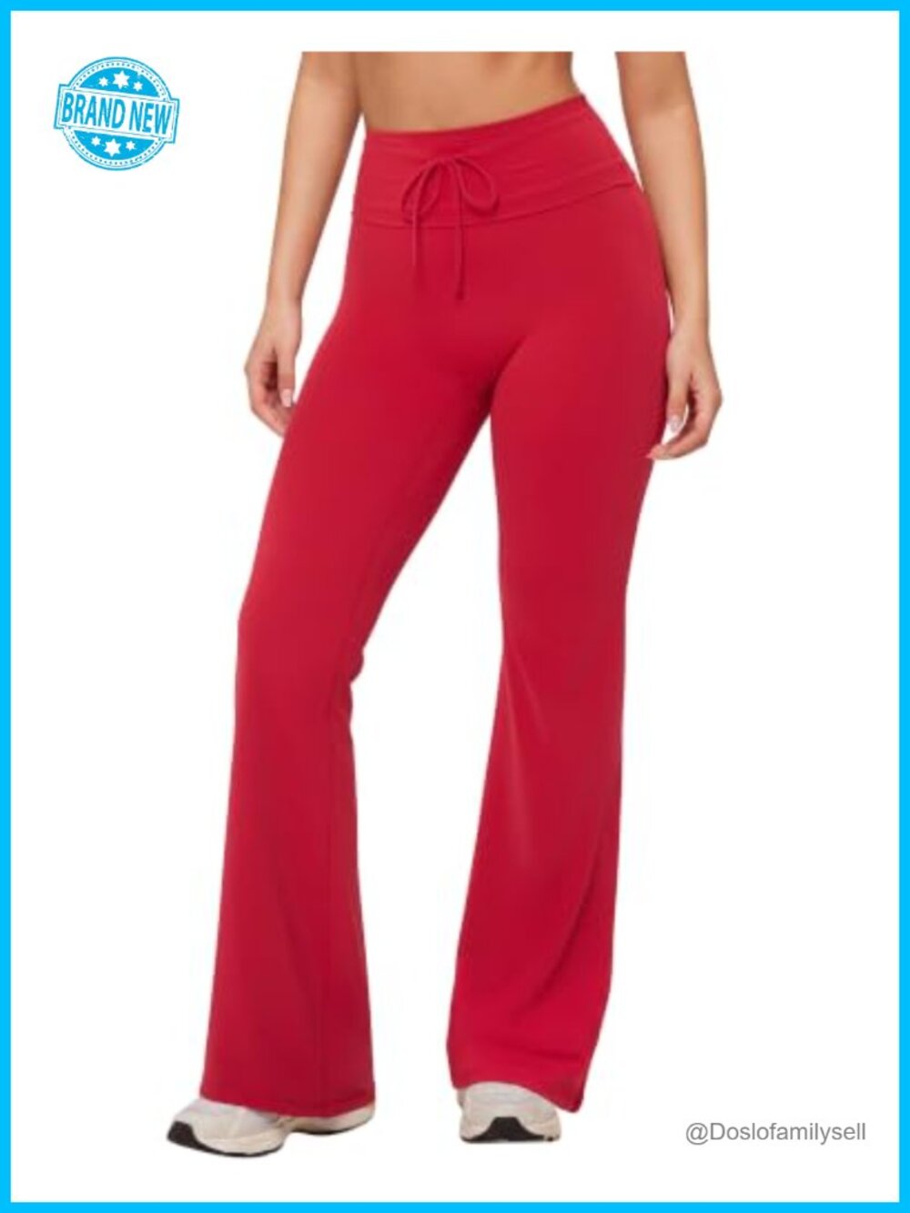 High Waisted Flare Leggings Tummy Control Yoga Pants Bootcut No Front Seam